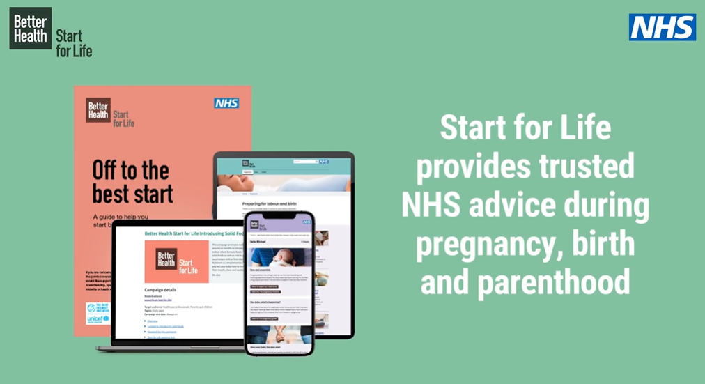 Start for life provides trusted NHS advice during pregnancy, birth and parenthood