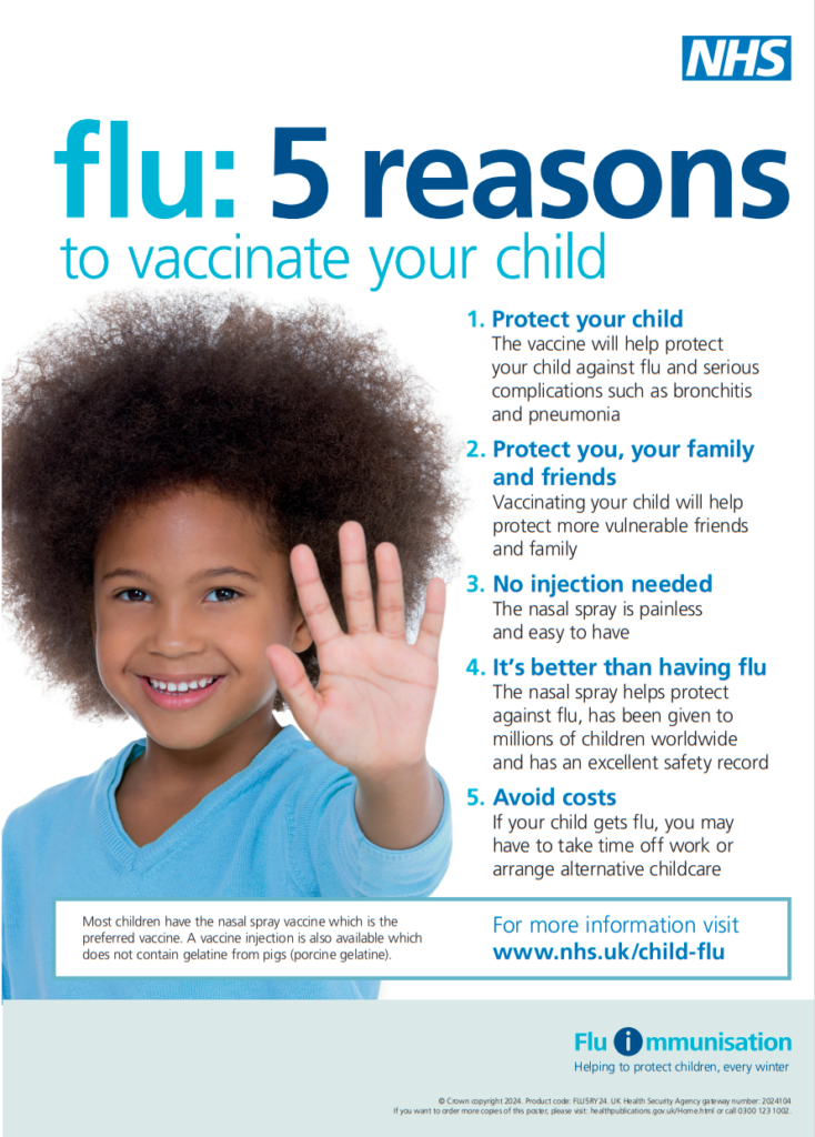 5 reasons to vaccinate your child. Full text below