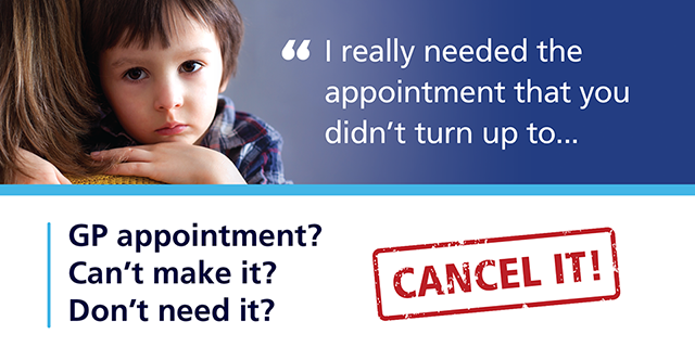 Cancel your appointment. Text from image below