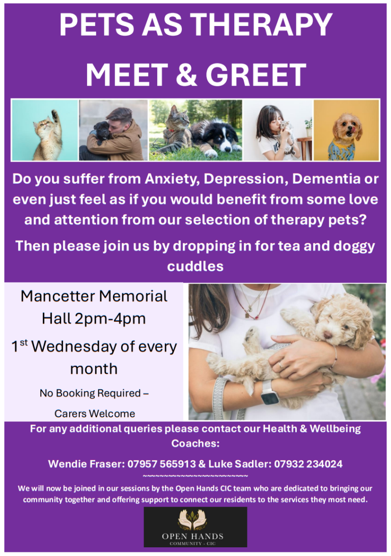 Pets as therapy. Full text below